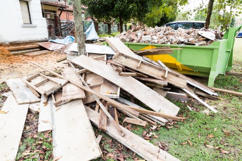 Recycling process at London Waste Removal facility