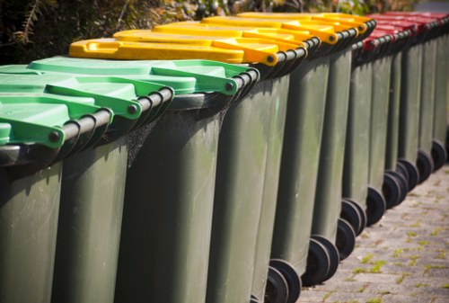 Efficient waste removal truck in London