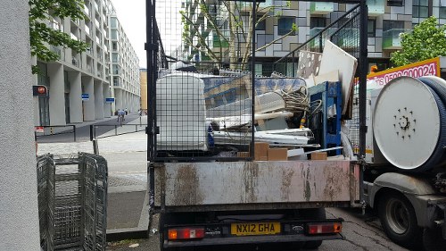 Detailed office clearance process with sorting and removal